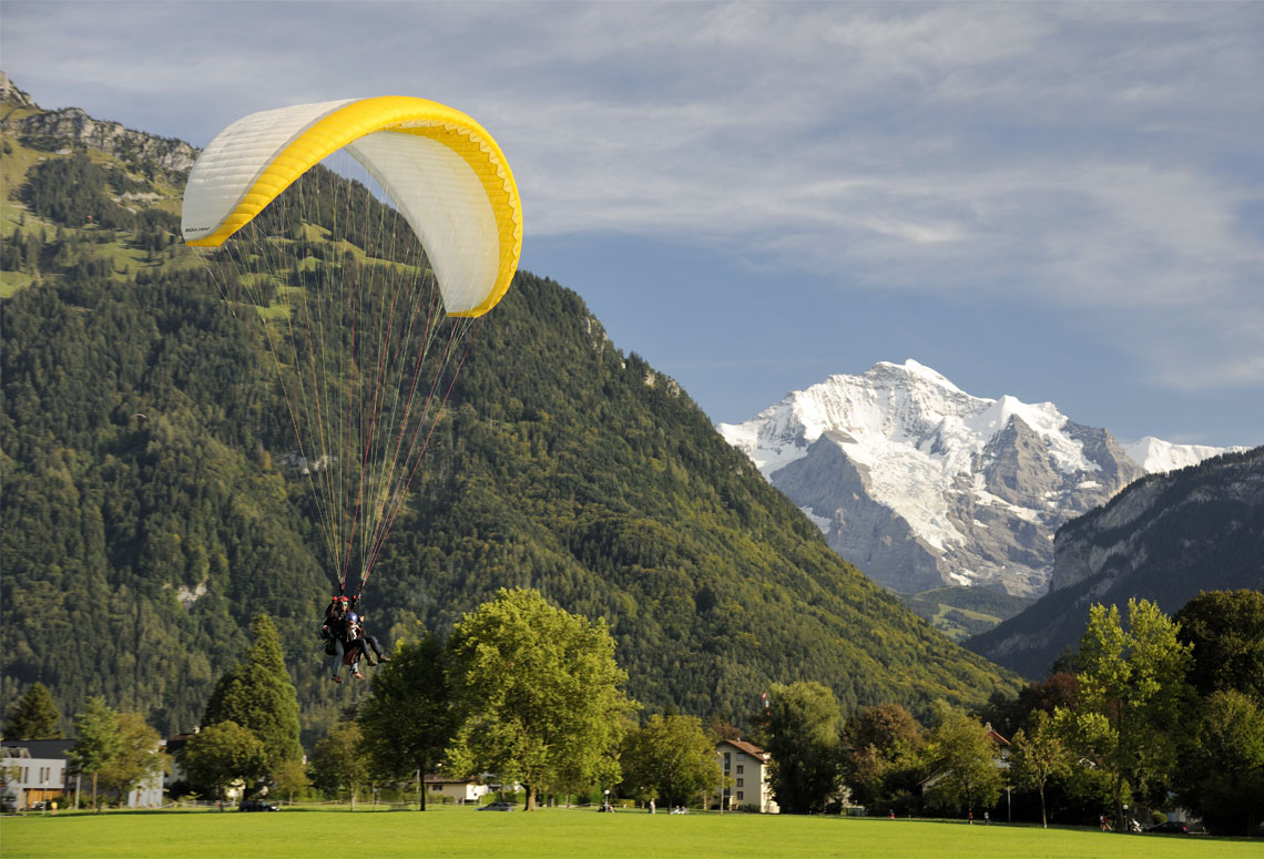 Paragliding, Interlaken