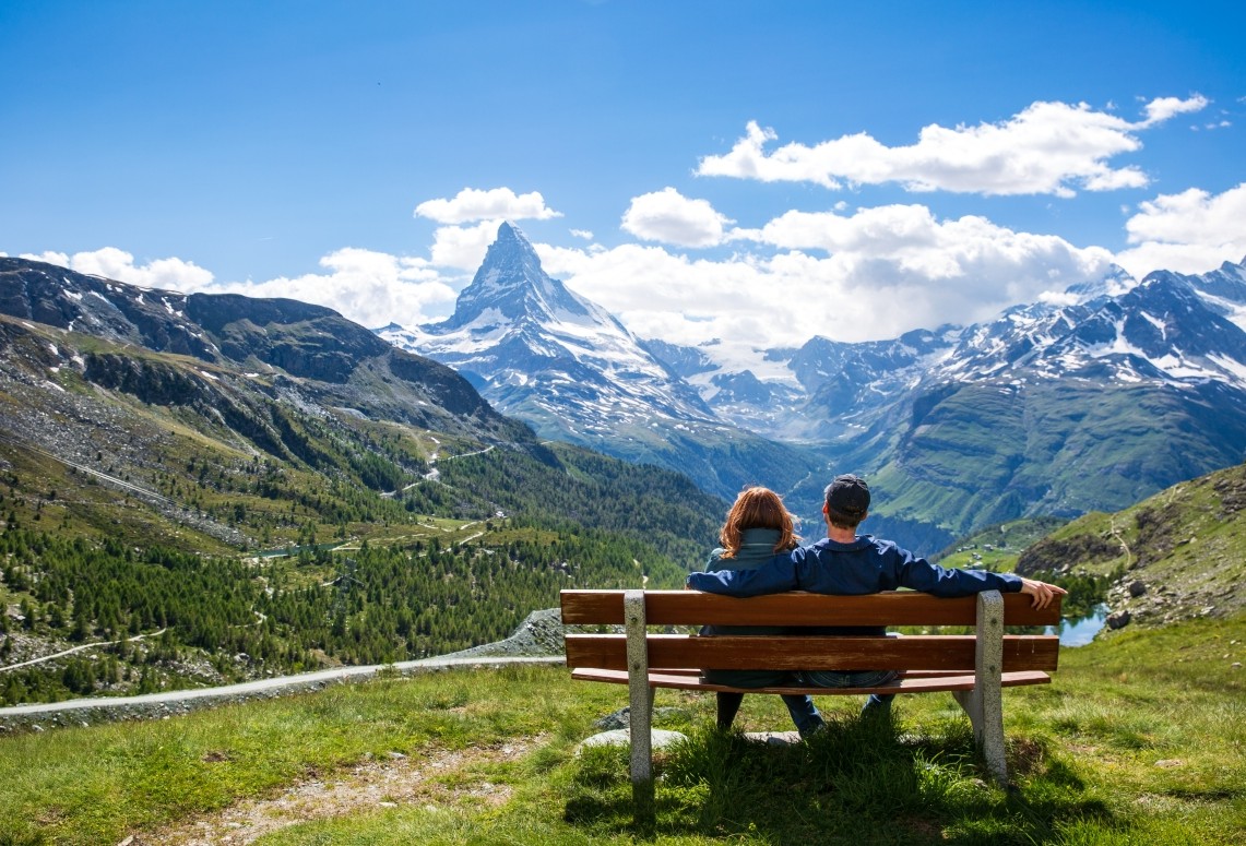 Relaxing with a Matterhorn view