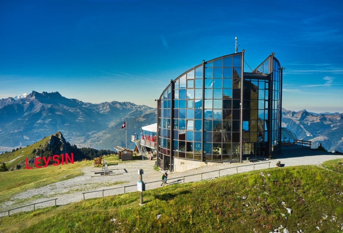 Leysin revolving restaurant, near Montreux
