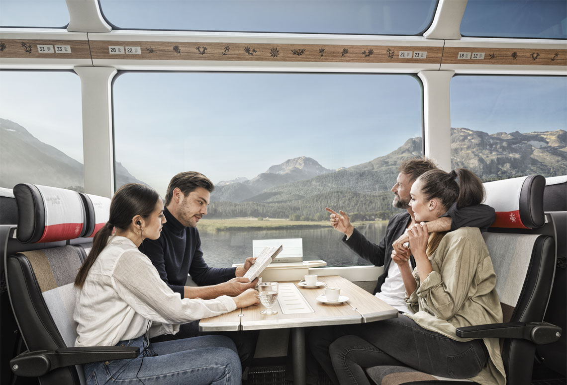 Glacier Express 2nd class carriage