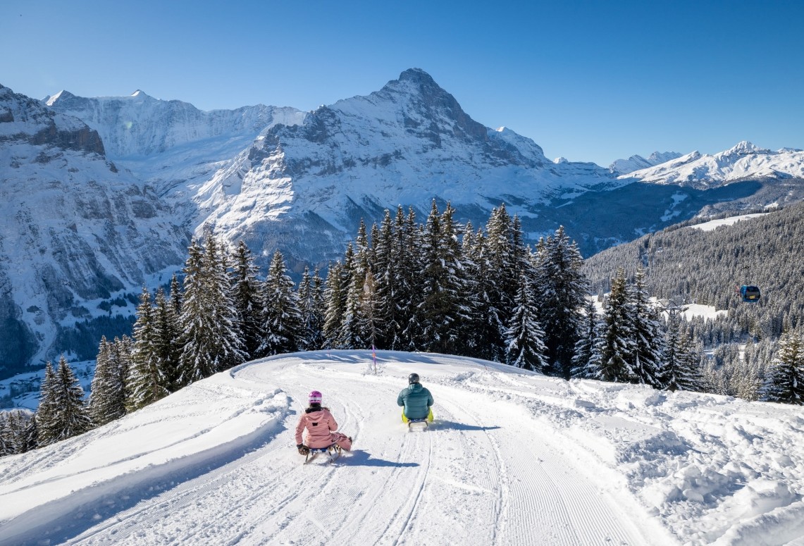 Tobogganing near Grindelwald is an unforgettable experience