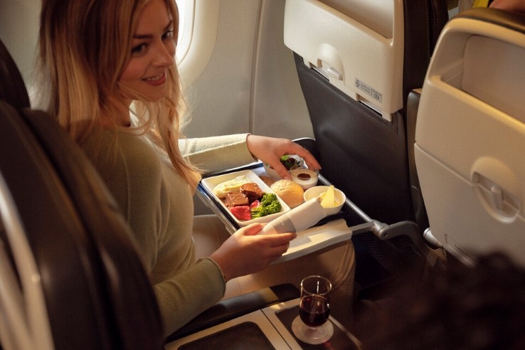 BA Club Europe meal
