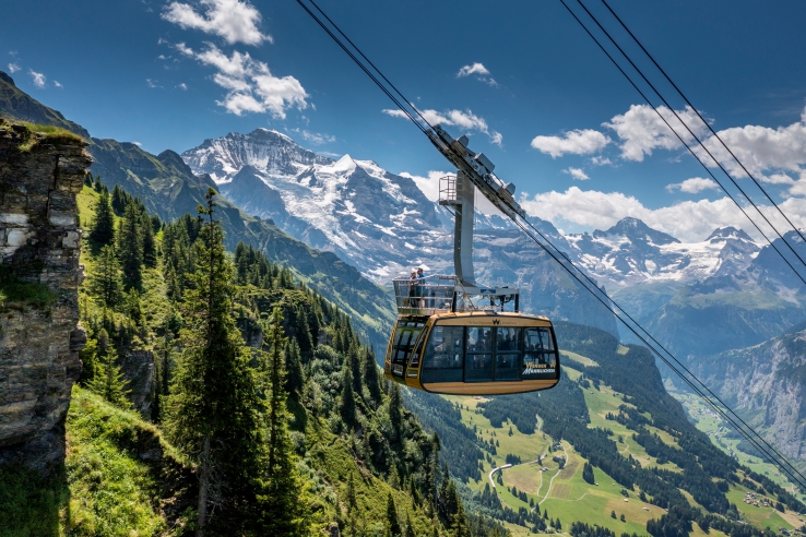 Männlichen cable car ride