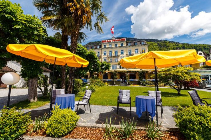 Hotel Beau Rivage, gardens