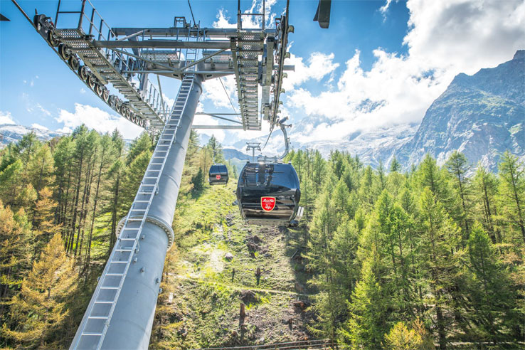 Spielboden cable car